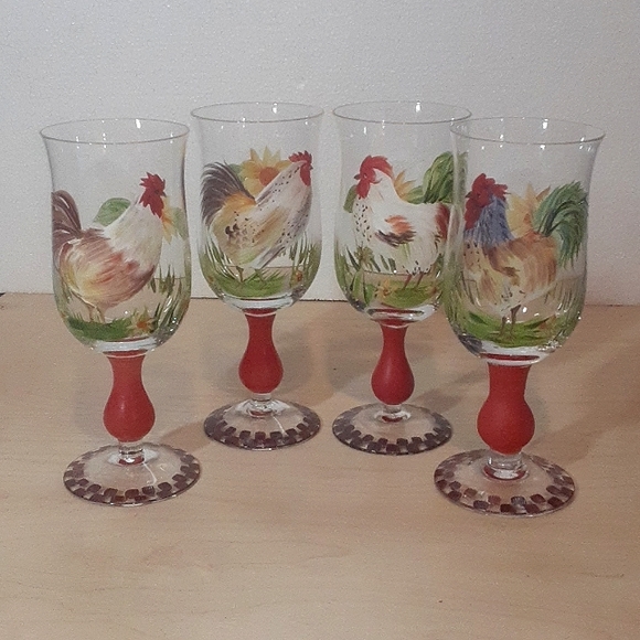 Other - 4 Rooster Goblet's